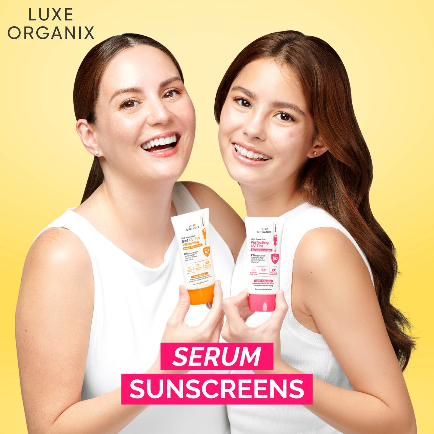 LUXE ORGANIX High Protection Perfecting UV Tint Serum Sunscreen 40g