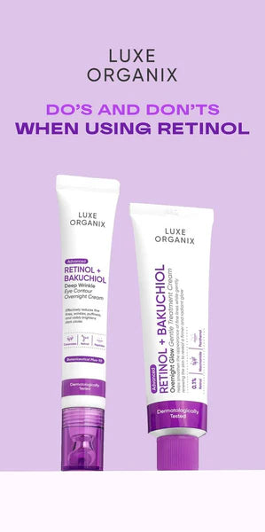 LUXE ORGANIX Advanced Retinol + Bakuchiol Deep Wrinkle Eye Contour Overnight Cream 12g