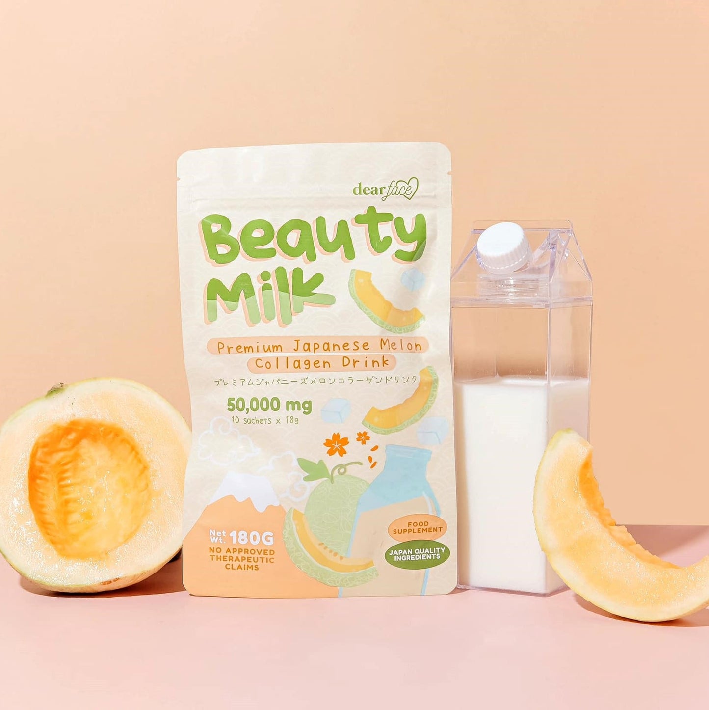 DEAR FACE Beauty Milk Melon 10s