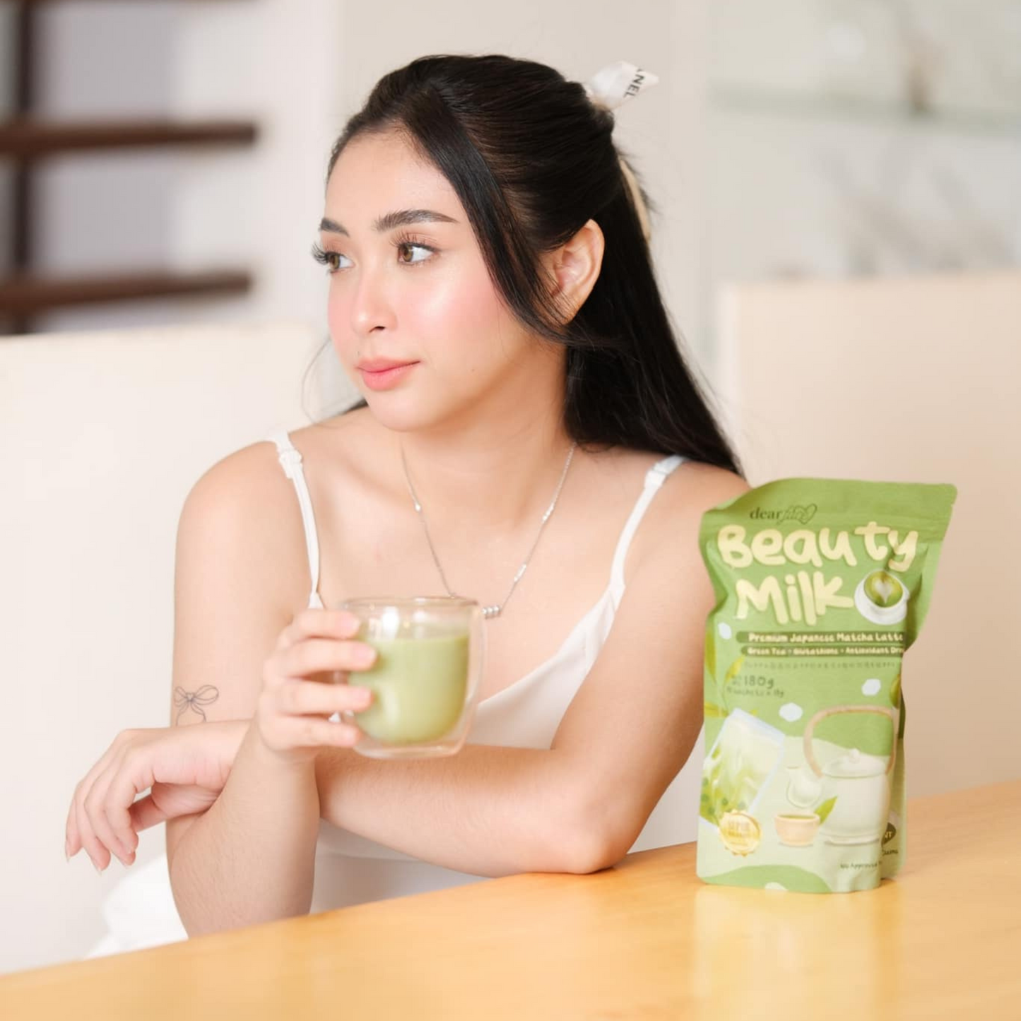 DEAR FACE Beauty Milk Matcha 10s