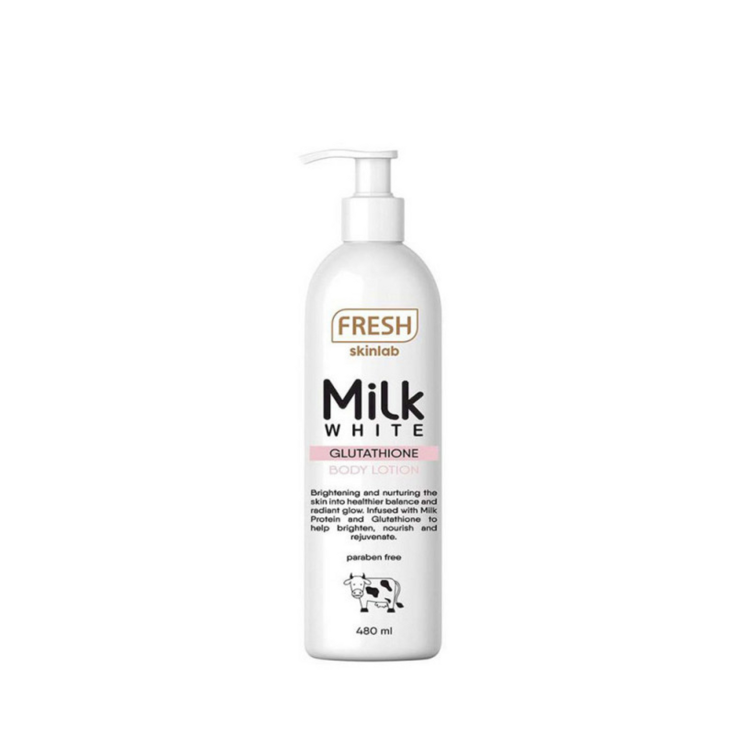 FRESH Skinlab Milk White - Whitening - Glutathione Body Lotion 480ml