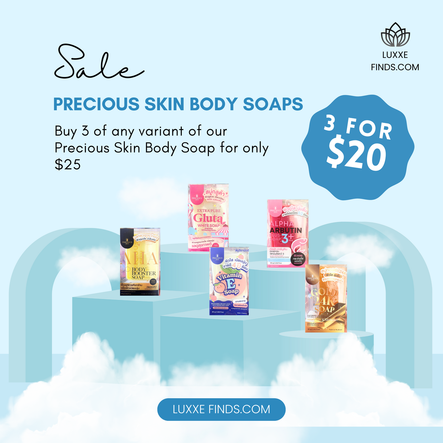 Precious Skin Body Soap 3 for 20$