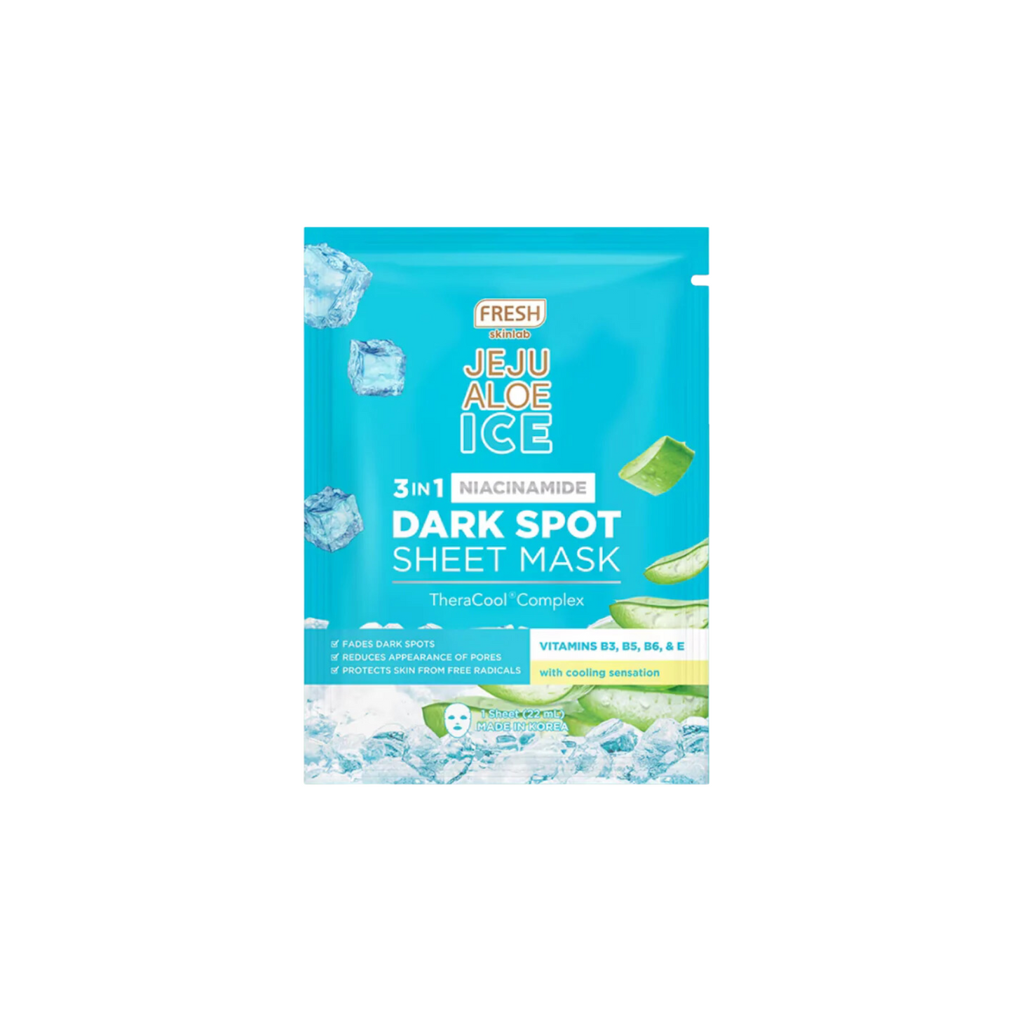 FRESH Jeju Aloe Ice 3-in-1 Niacinamide Dark Spot Sheet Mask