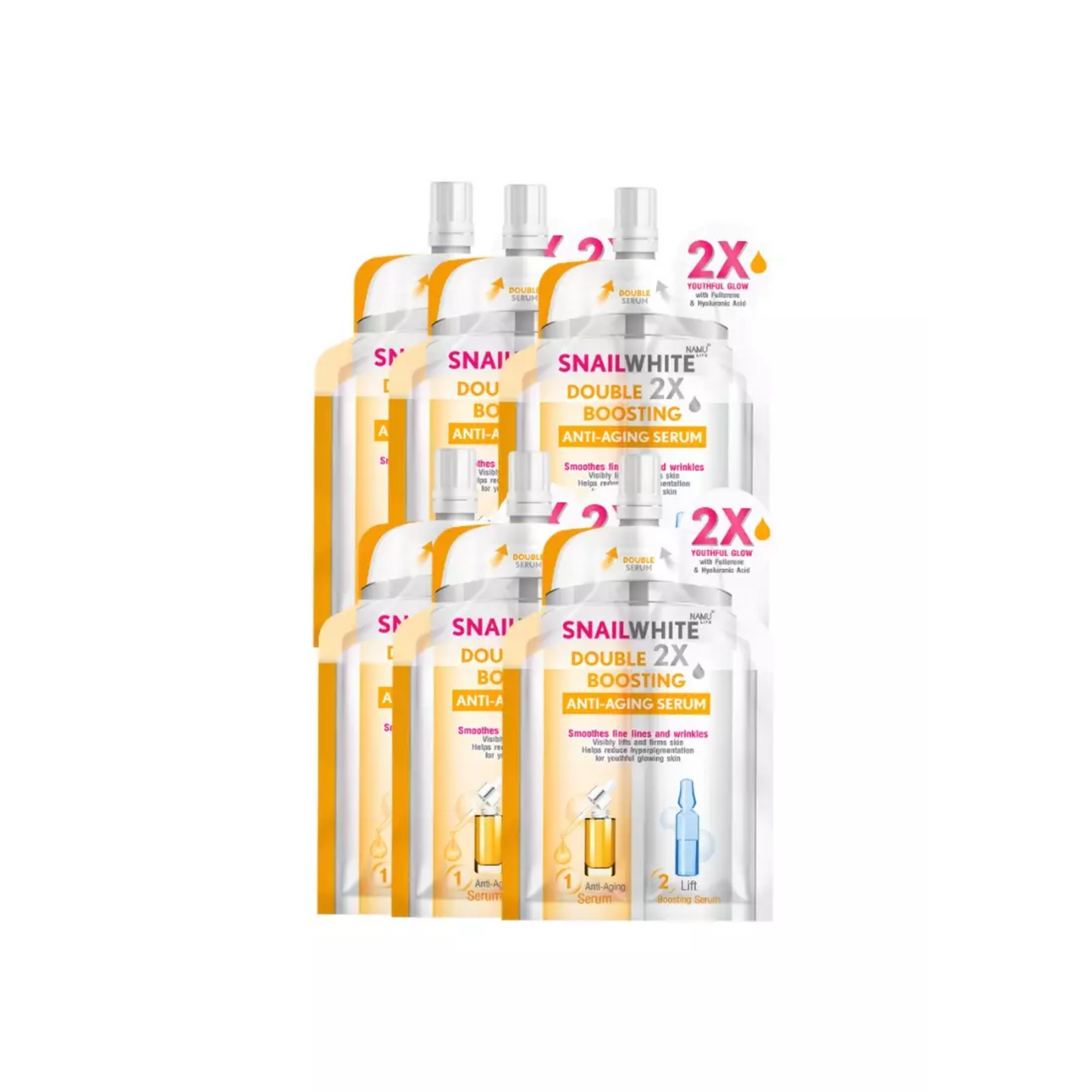 SNAILWHITE Double Boosting Anti-Aging Serum 4ml+4ml