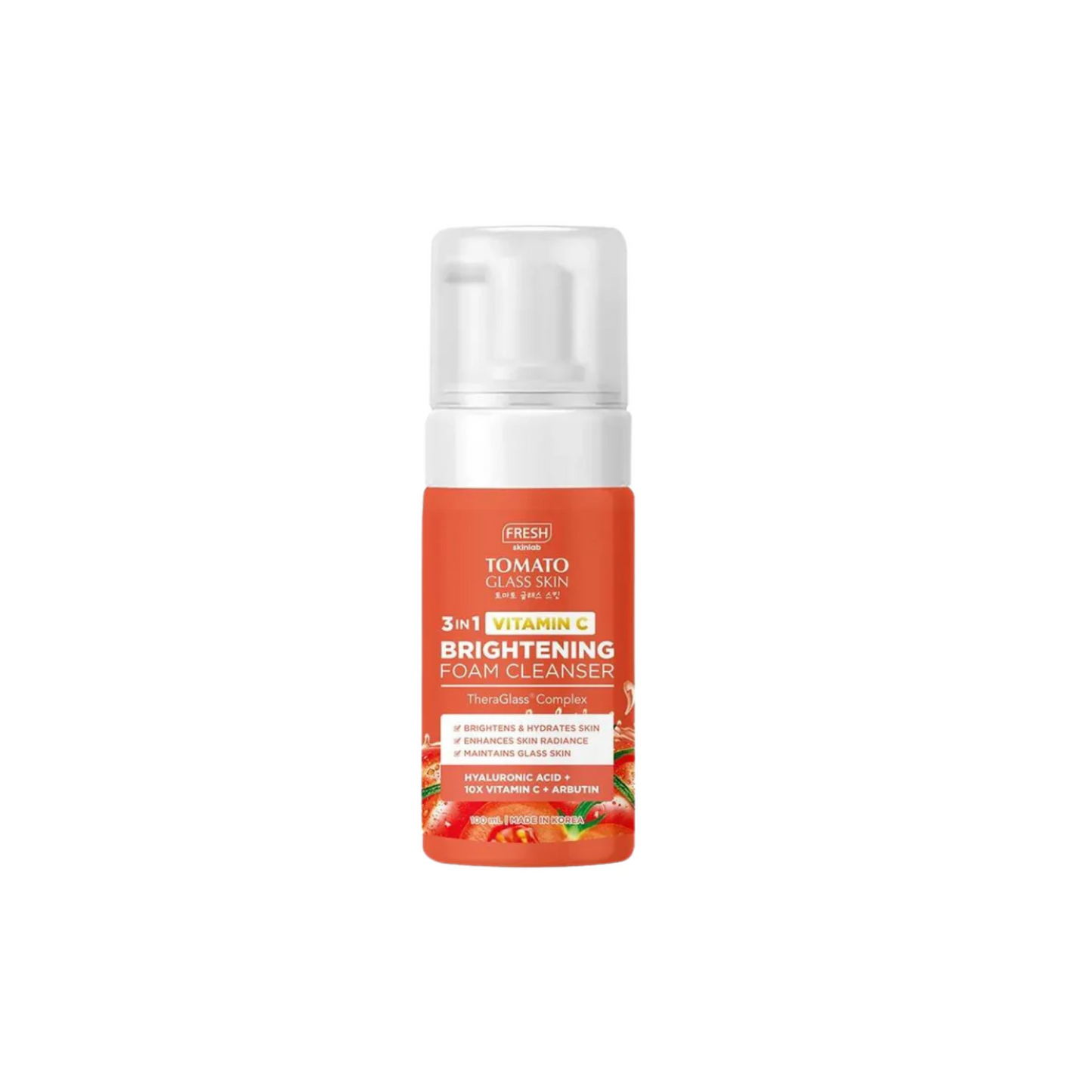 FRESH Tomato Glass Skin 3-in1 Vit C Brightening Facial Foam