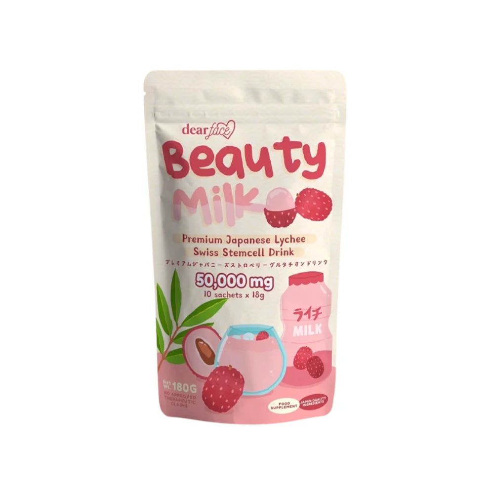 DEAR FACE Beauty Milk Lychee 10s