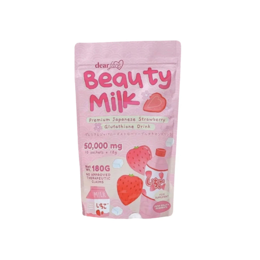 DEAR FACE Beauty Milk Strawberry 10s
