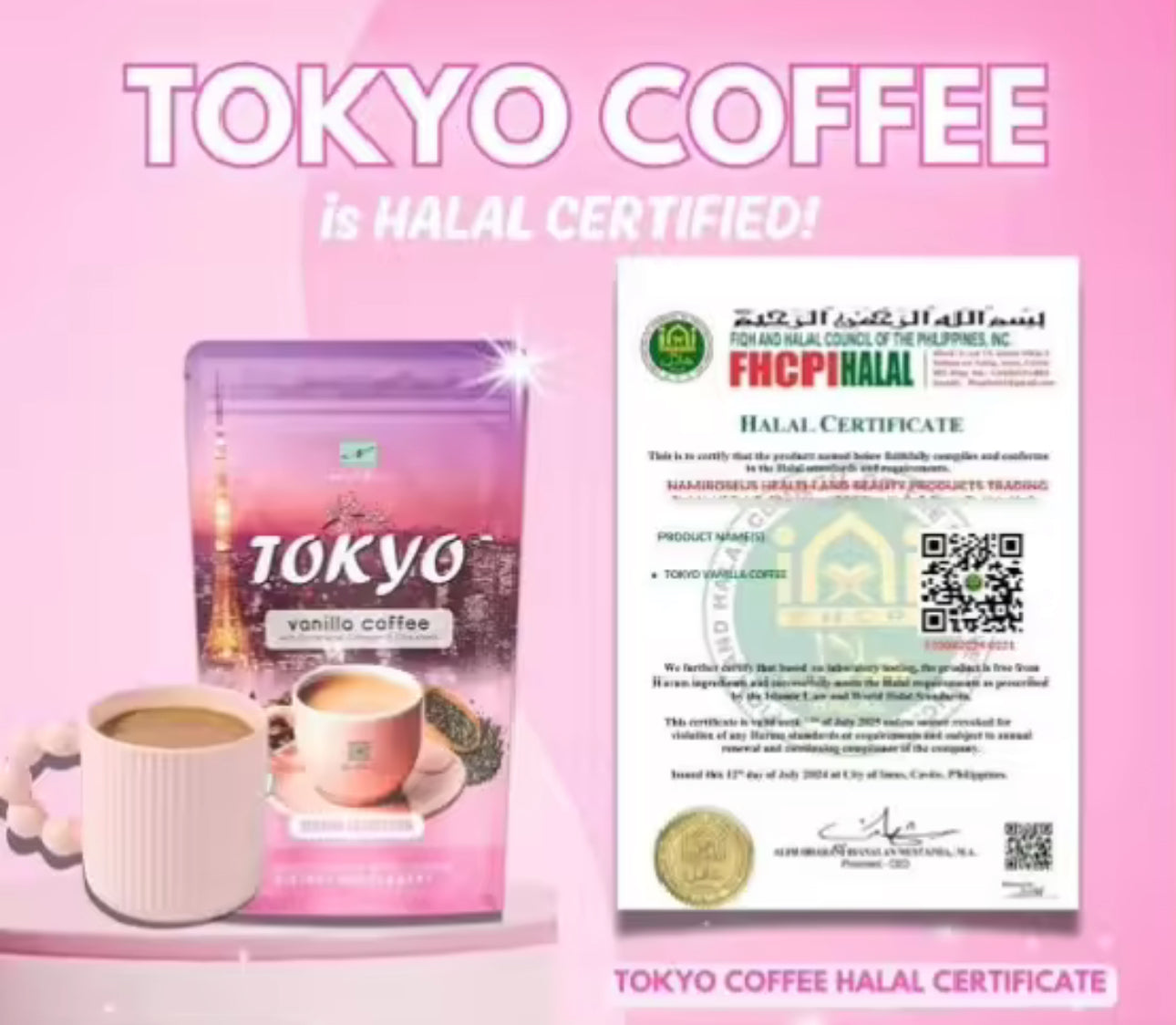 NAMIROSEUS Tokyo Vanilla Slimming Coffee 10s