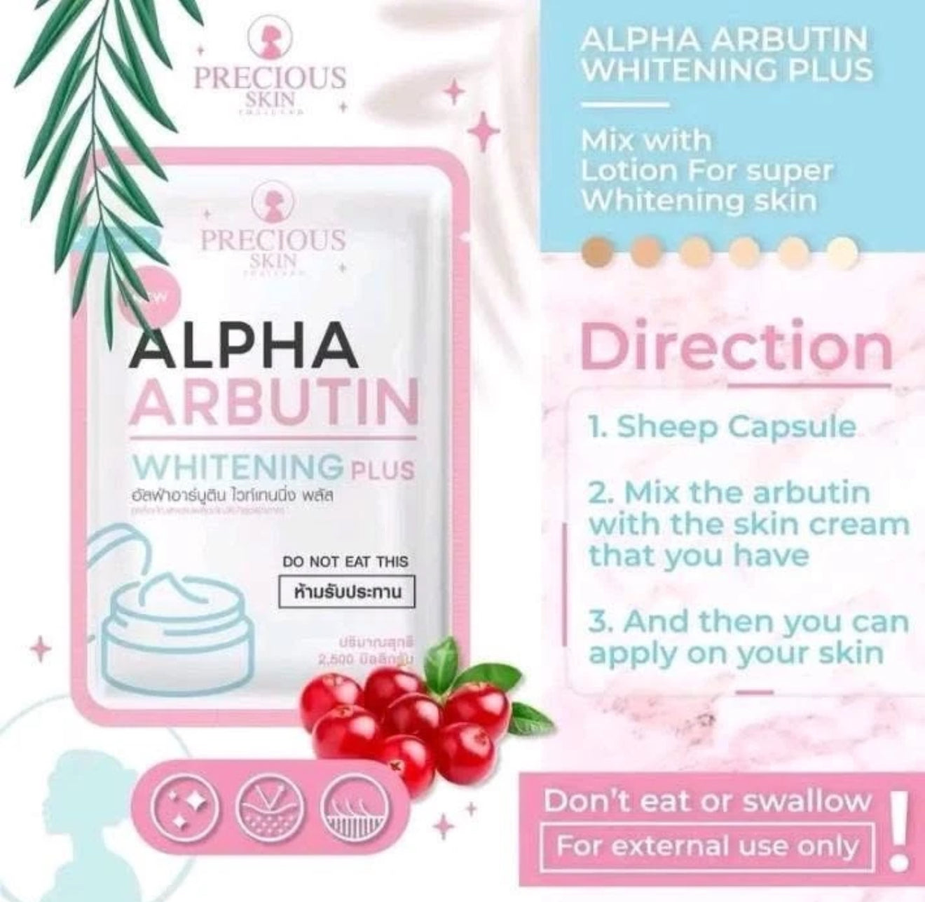 Precious Skin Alpha Arbutin 3+ Collagen Whitening Capsule