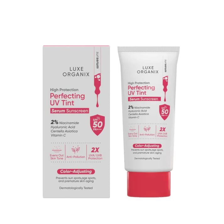 LUXE ORGANIX High Protection Perfecting UV Tint Serum Sunscreen 40g