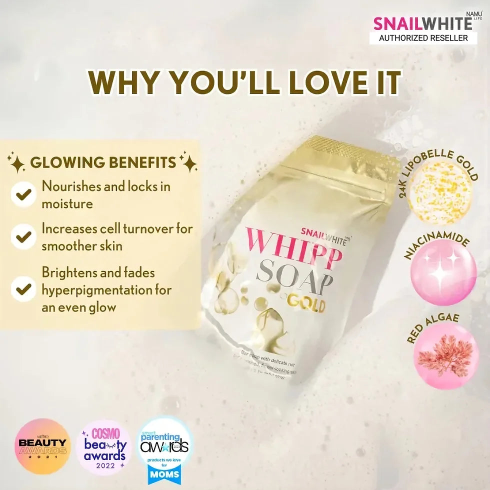 SNAILWHITE Whipp Soap Gold by Namu Life 100g