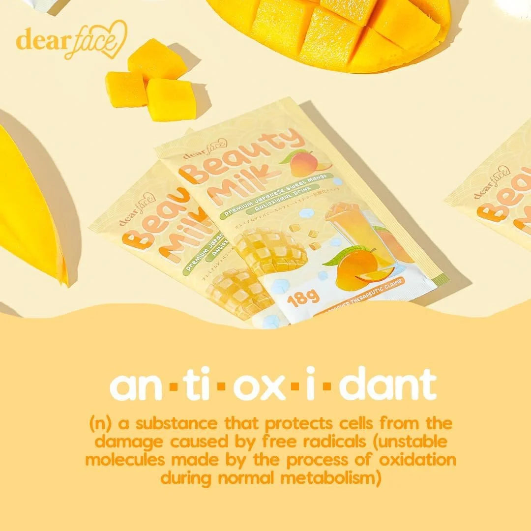 DEAR FACE Beauty Milk Mango 10s