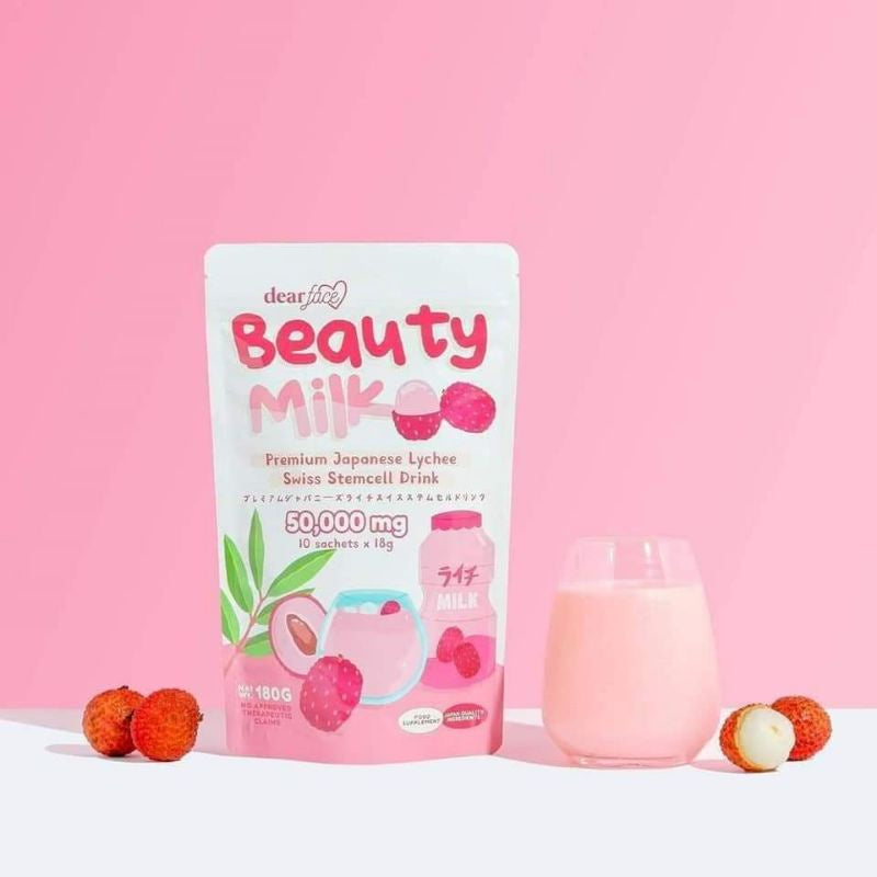DEAR FACE Beauty Milk Lychee 10s
