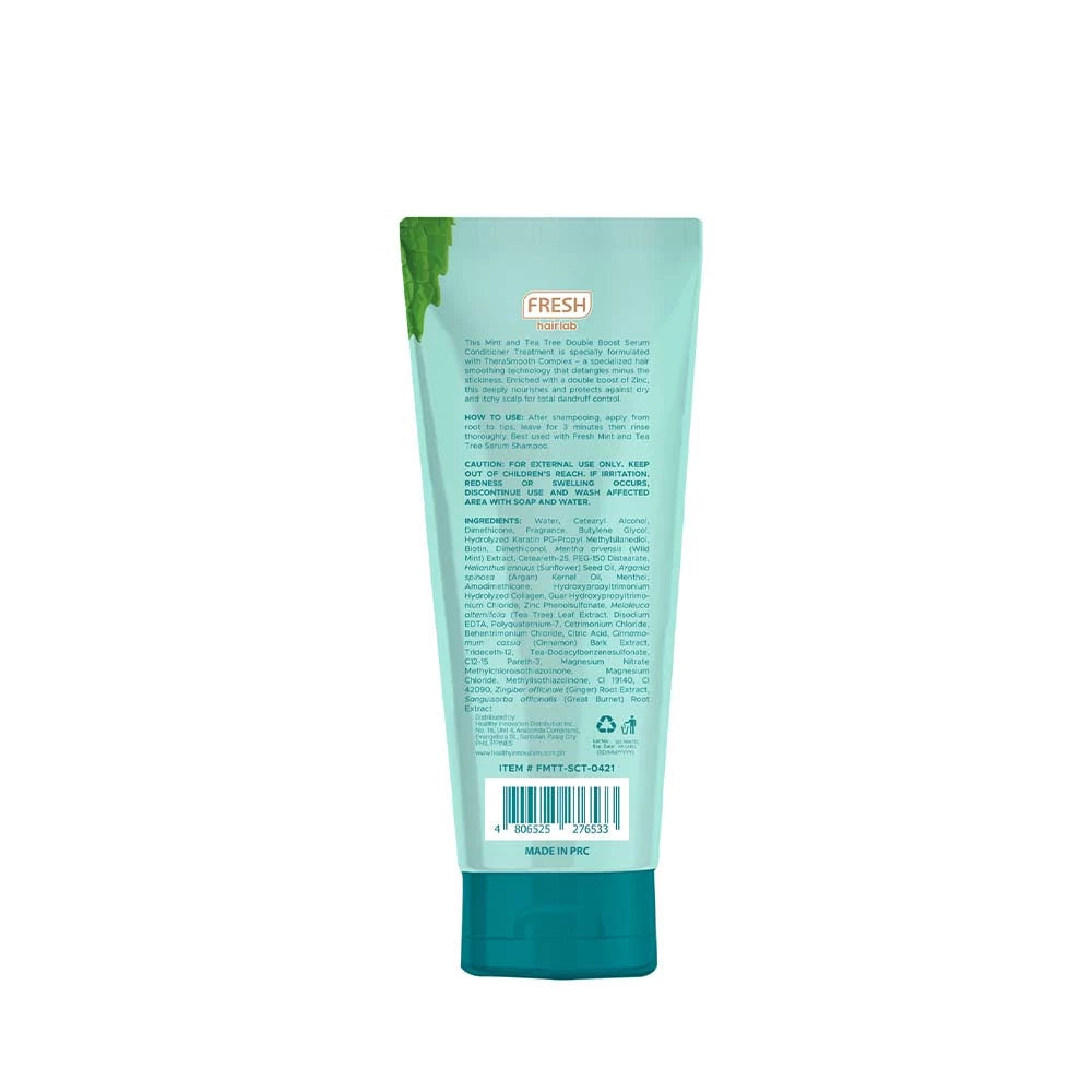 FRESH Hairlab Mint and Tea Tree Double Boost Zinc 2 in 1 Serum Conditioner Treatment 200ml