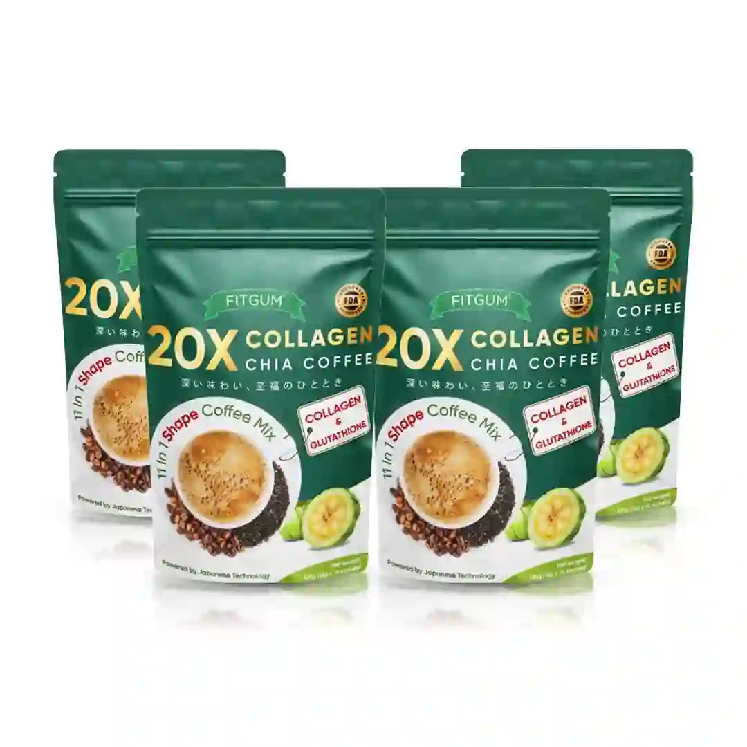 Fitgum Collagen Chia Coffee