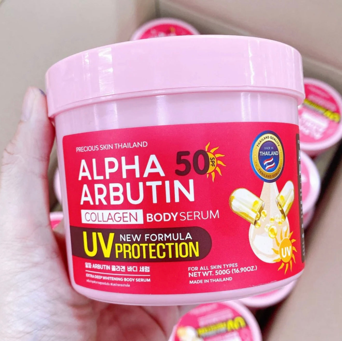 Alpha Arbutin Collagen Body Serum with SPF 50