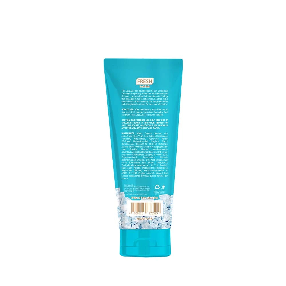 FRESH Hairlab Jeju Aloe Ice Double Boost Niacinamide 2 in 1 Serum Conditioner Treatment 200ml