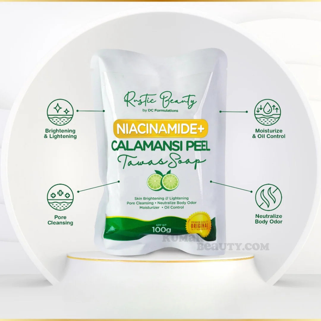Rustic Beauty Niacinamide Calamansi Tawas Soap