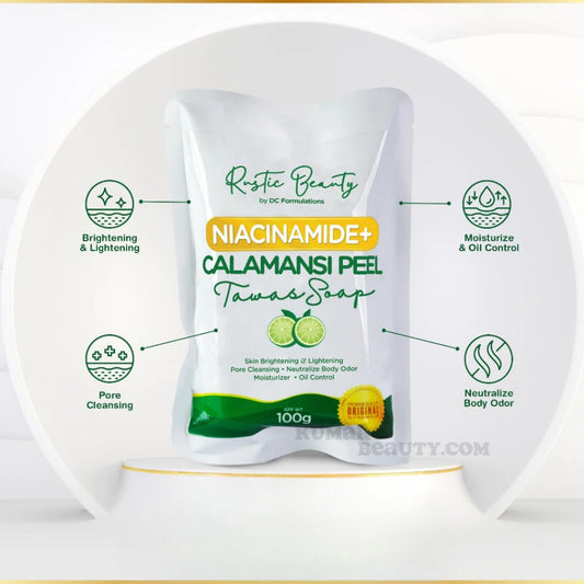 Rustic Beauty Niacinamide Calamansi Tawas Soap
