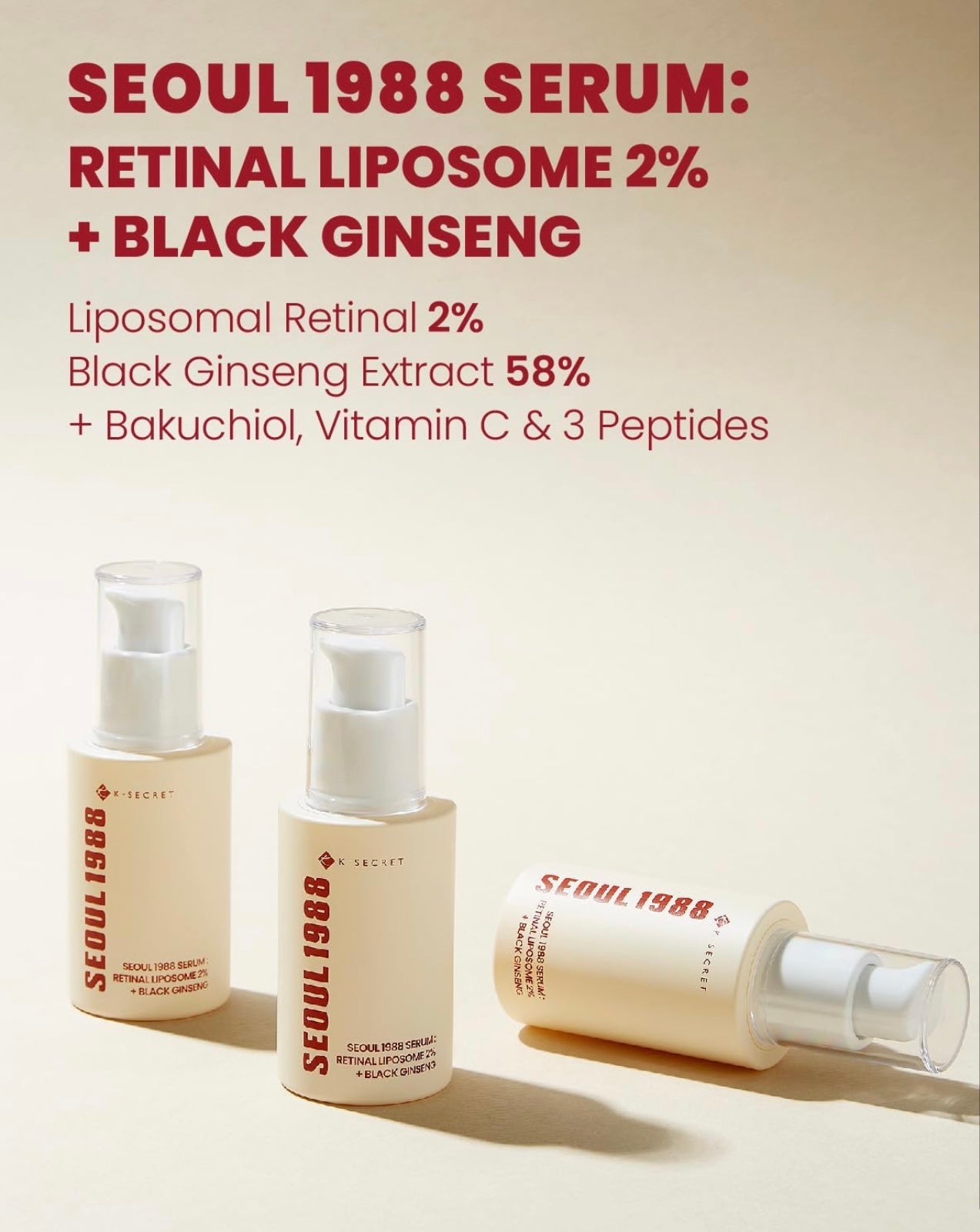 SEOUL 1988 - Retinal Liposome 2% + Black Ginseng