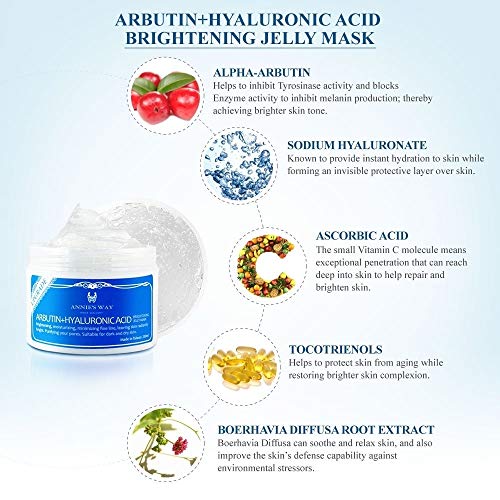 Annie's Way Arbutin+Hyaluronic Acid Brightening Jelly Mask