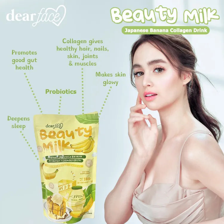 DEAR FACE Beauty Milk Banana 10s