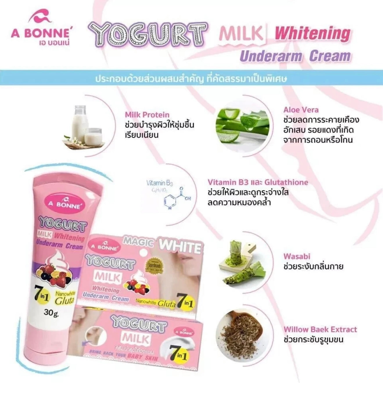A bonne Yogurt Milk Underarm Cream