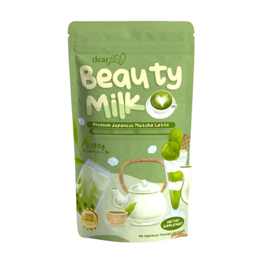 DEAR FACE Beauty Milk Matcha 10s