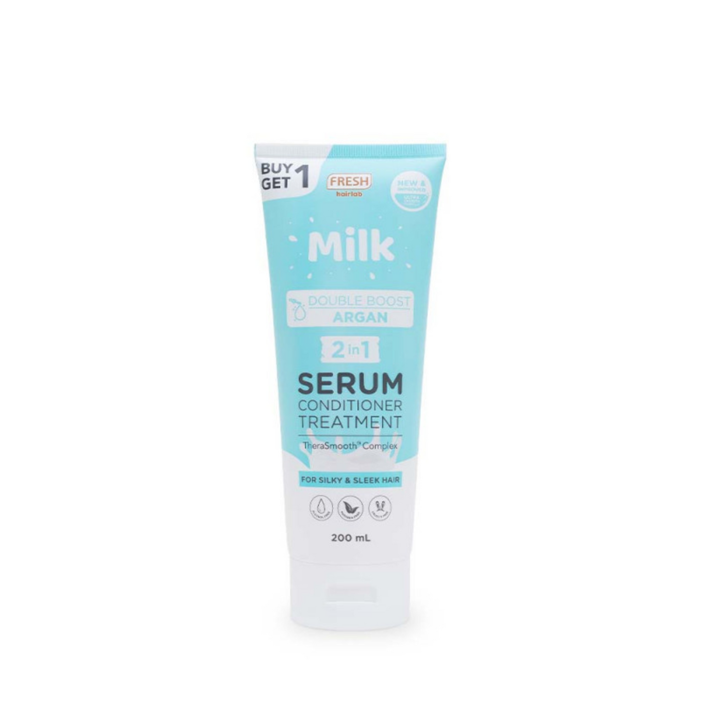 FRESH Hairlab Milk Boost Argan 2 in 1 Serum Conditioner Treatment 200ml