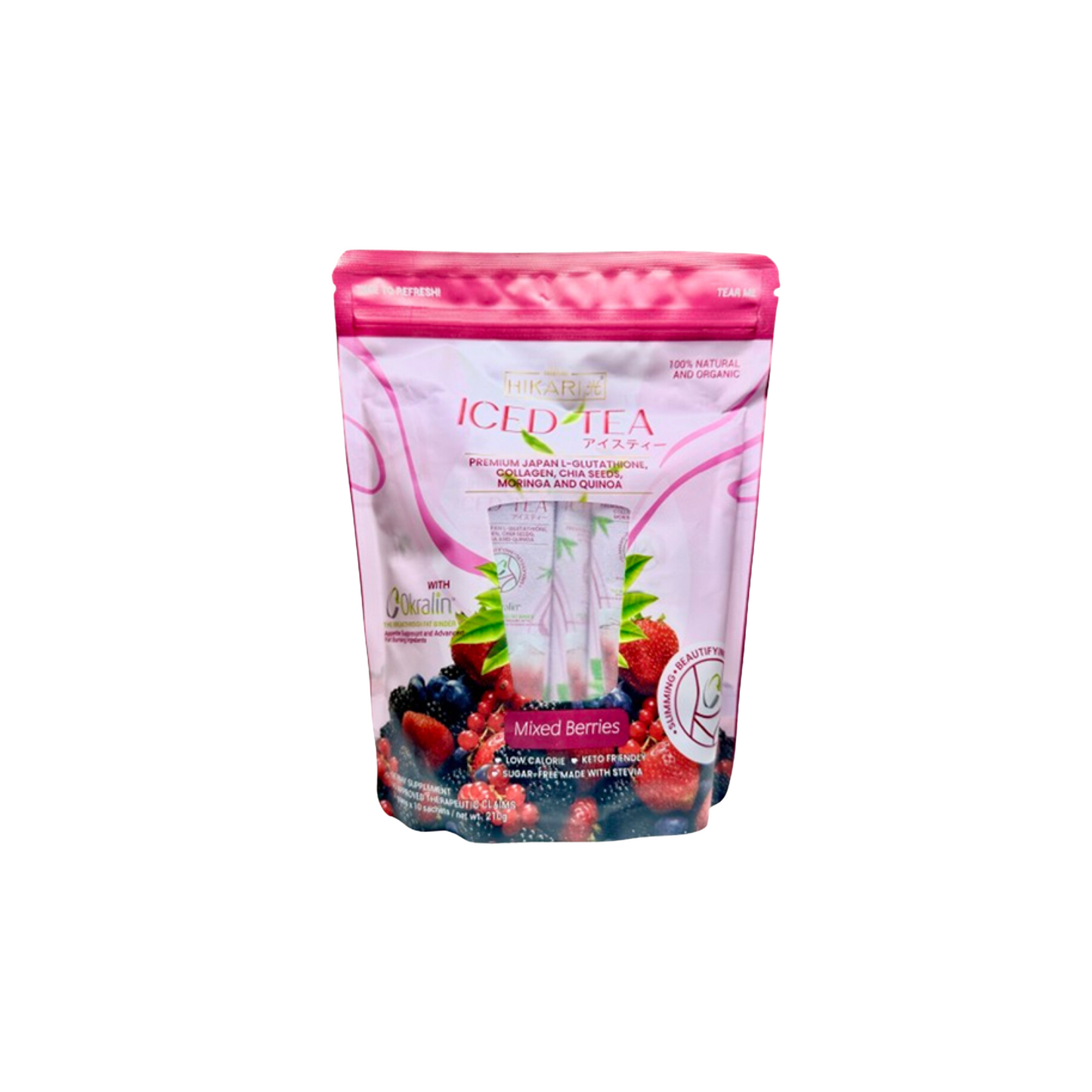 Hikari - Iced Tea Mixed Berries - Detox Drink 210g