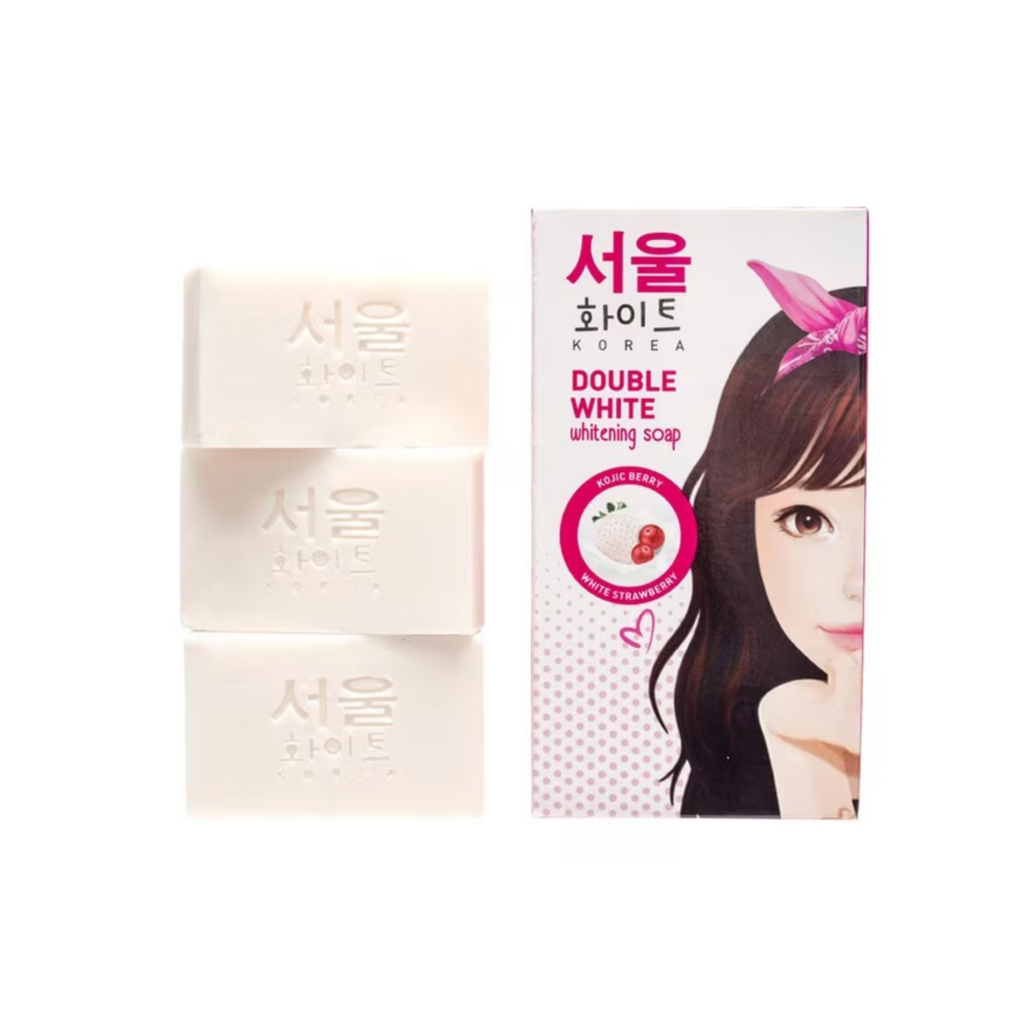 SEOUL WHITE Korea Double White Soap Triple Pack