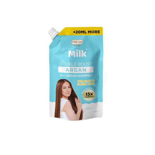 FRESH Milk Double Boost Argan 15-in-1 Serum Shampoo Refill Pack
