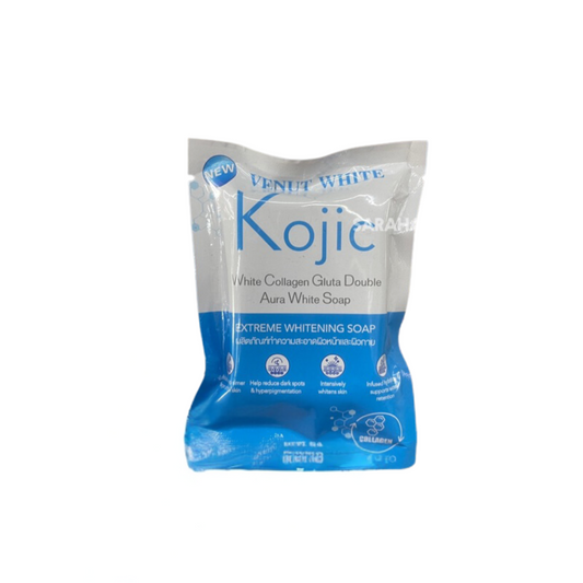 Venut White Kojic White Collagen Gluta Double Aura White Soap