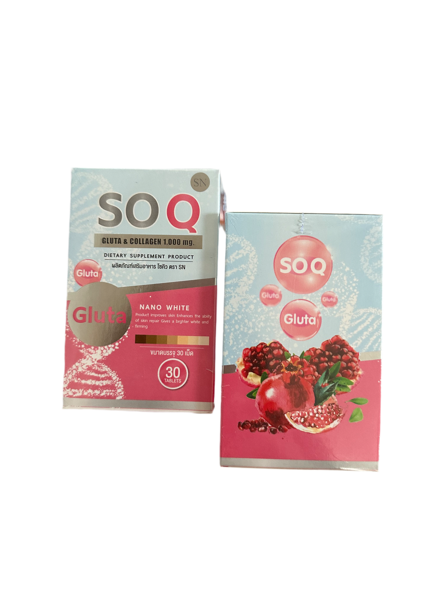 SOQ Gluta Collagen Reduce Dark Spots Freckle Whitening Skin Brightening