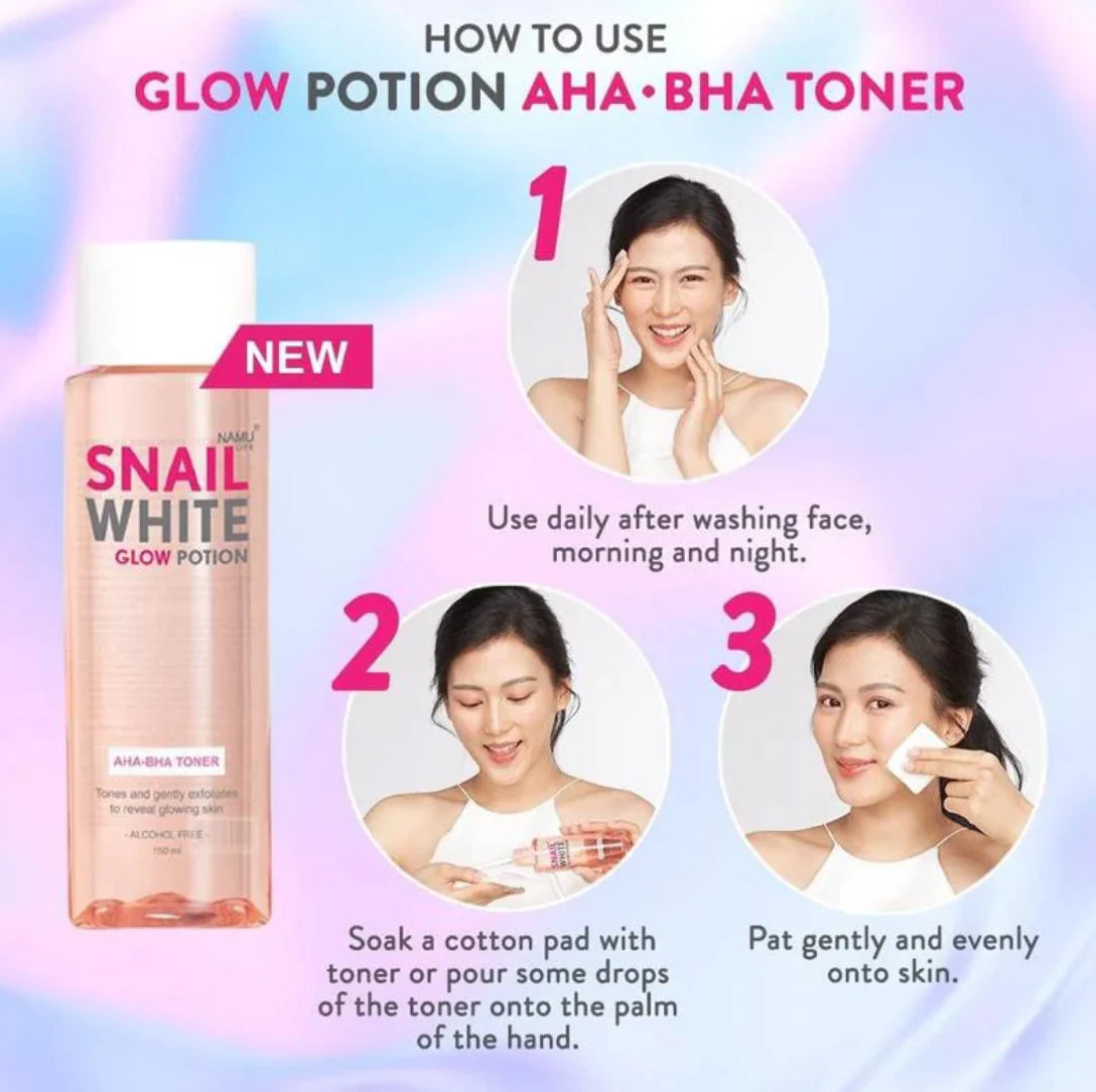 SNAILWHITE Glow Potion AHA-BHA Toner