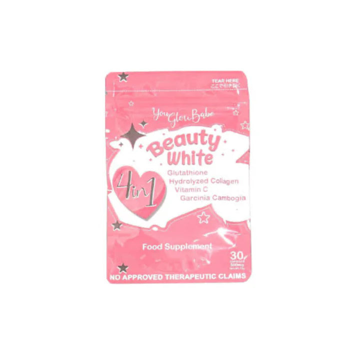 YOU GLOW BABE Beauty White 4in1 (Glutathione, Collagen, Vitamin C) 30 Capsules