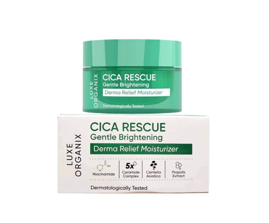 LUXE ORGANIX Cica Rescue Gentle Brightening Derma Relief Moisturizer 50g
