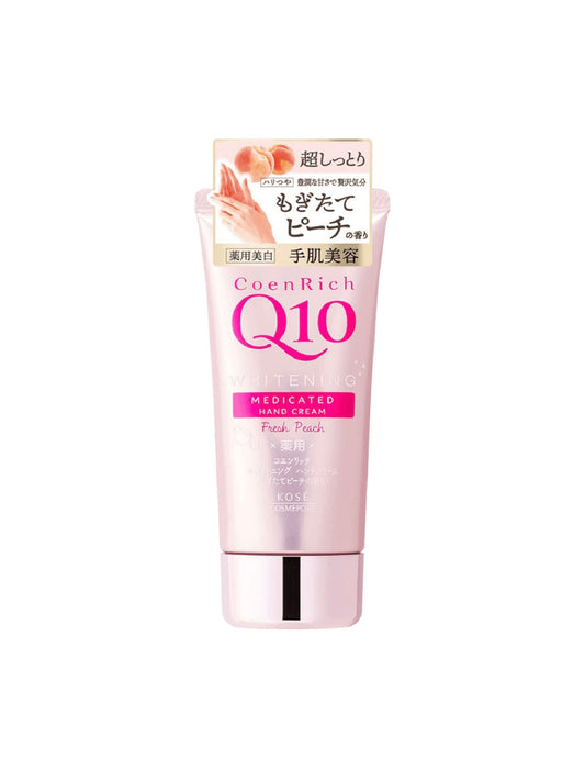 Kose - CoenRich Q10 Whitening Deep Moisture Hand Cream Fresh Peach