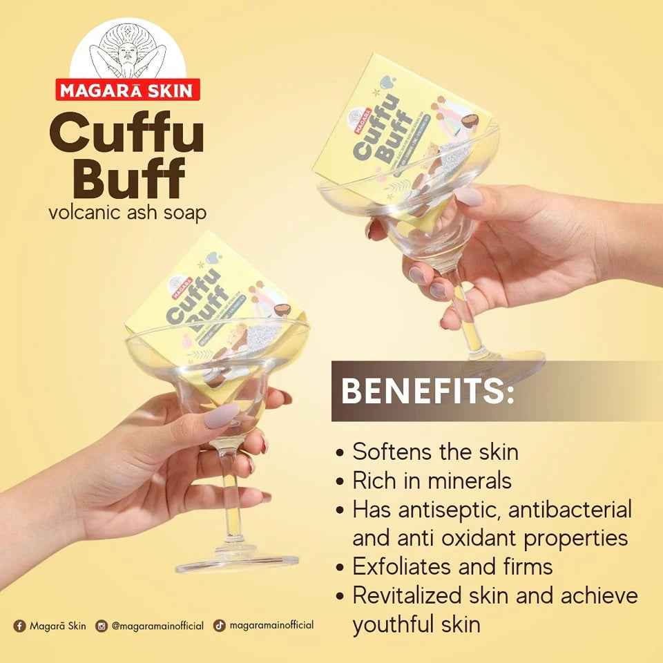 MAGARA Cuffu Bar 3in1 Scrub Soap & Cuffu Buff 60g