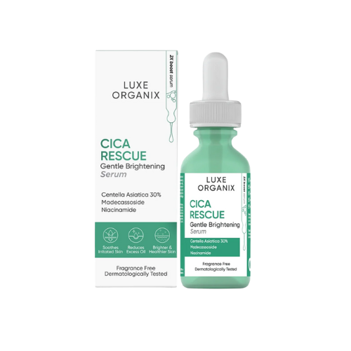 LUXE ORGANIX Cica Rescue Gentle Brightening Serum