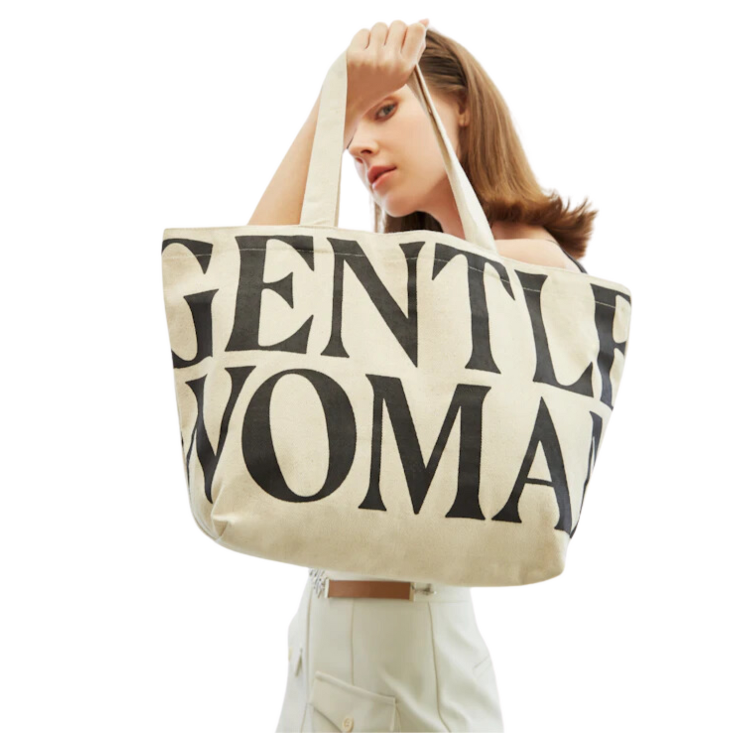 Gentle Woman Canvas Tote Bag