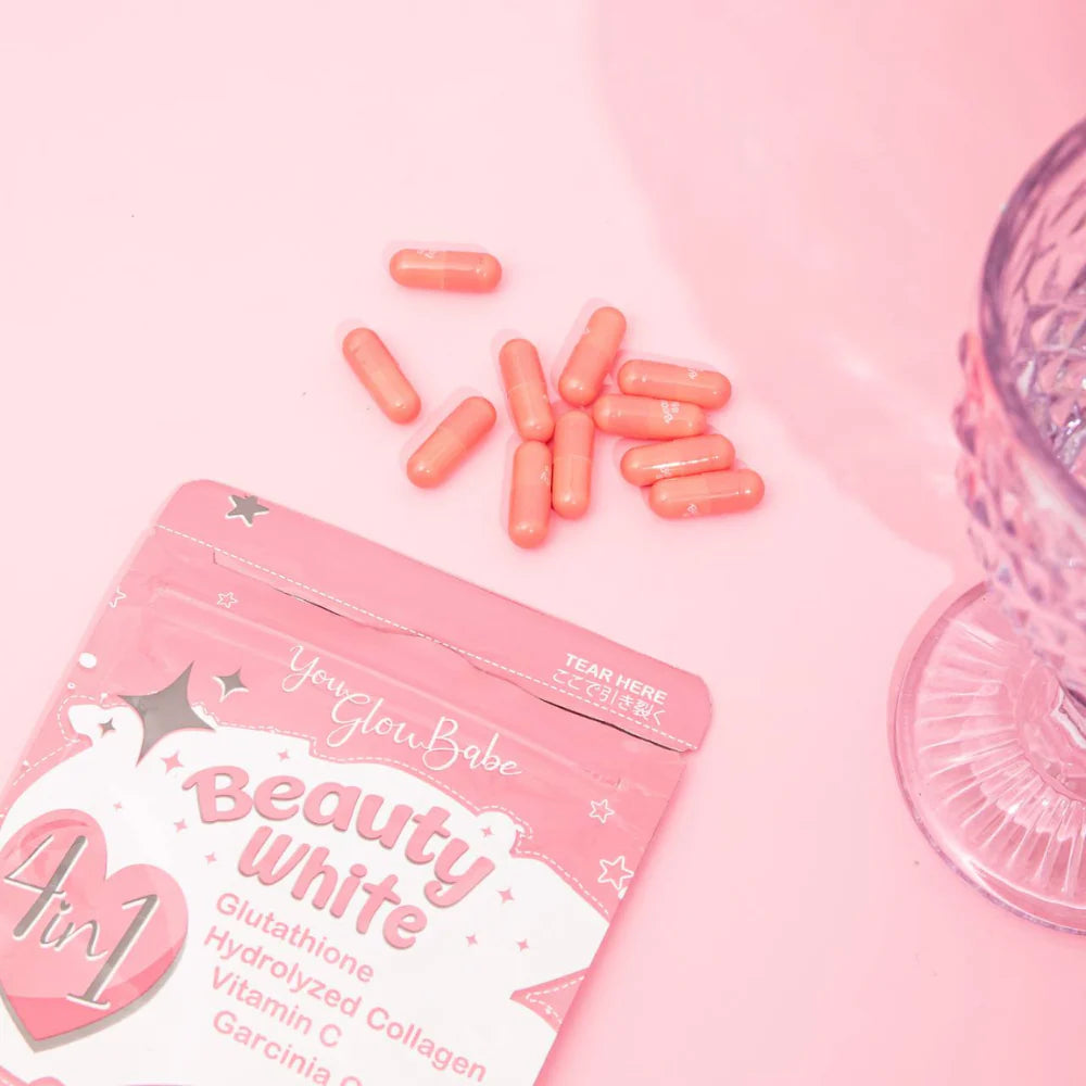 YOU GLOW BABE Beauty White 4in1 (Glutathione, Collagen, Vitamin C) 30 Capsules