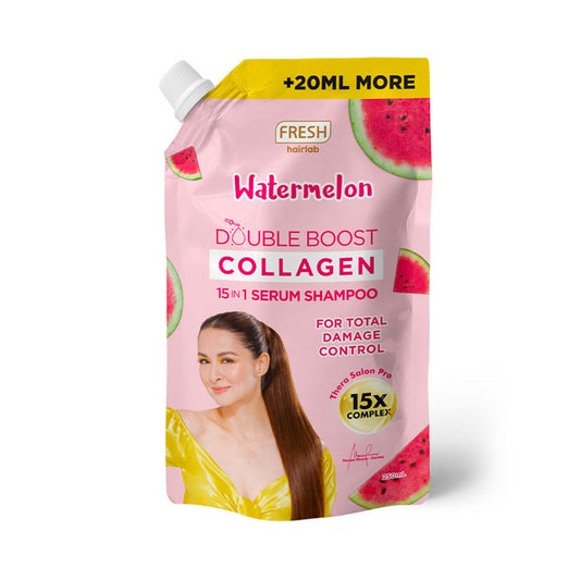 FRESH Watermelon Double Boost Collagen 15-in-1 Serum Shampoo Refill Pack