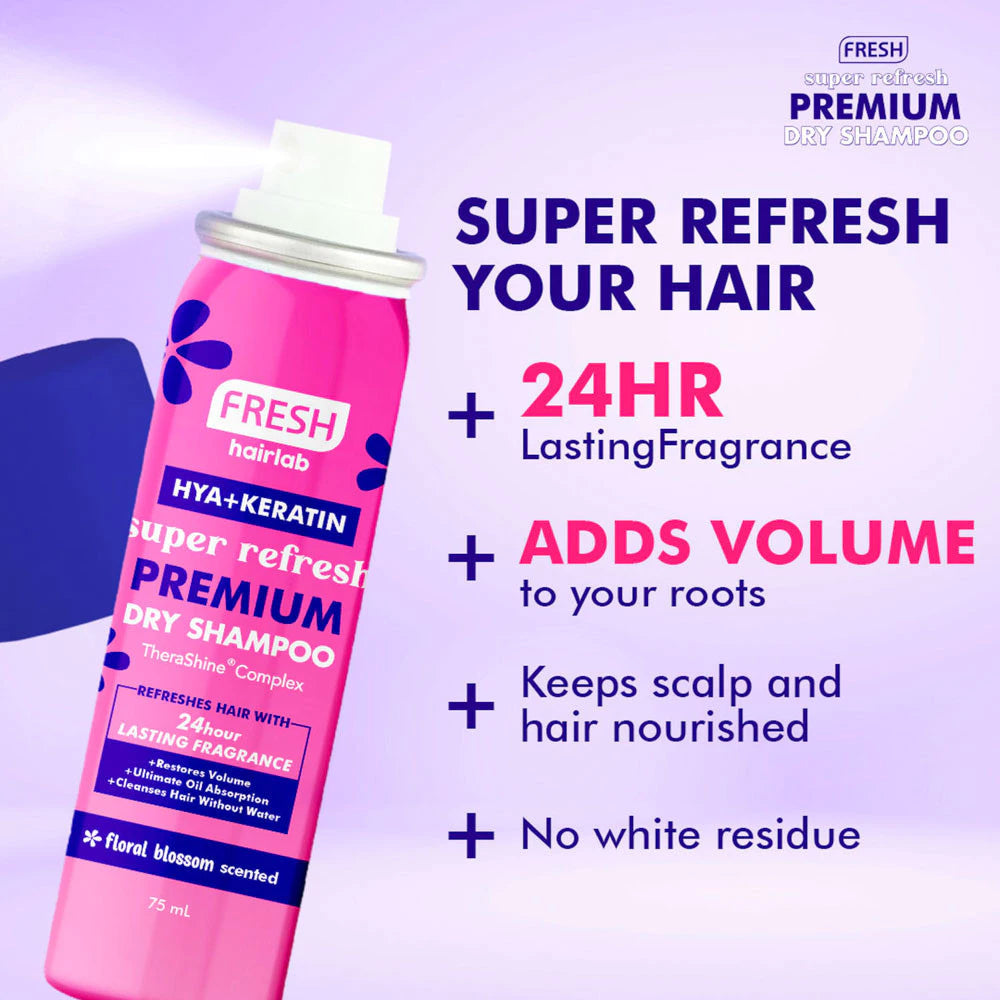 FRESH Hairlab Hya+Keratin Super Refresh Premium Dry Shampoo 75ml