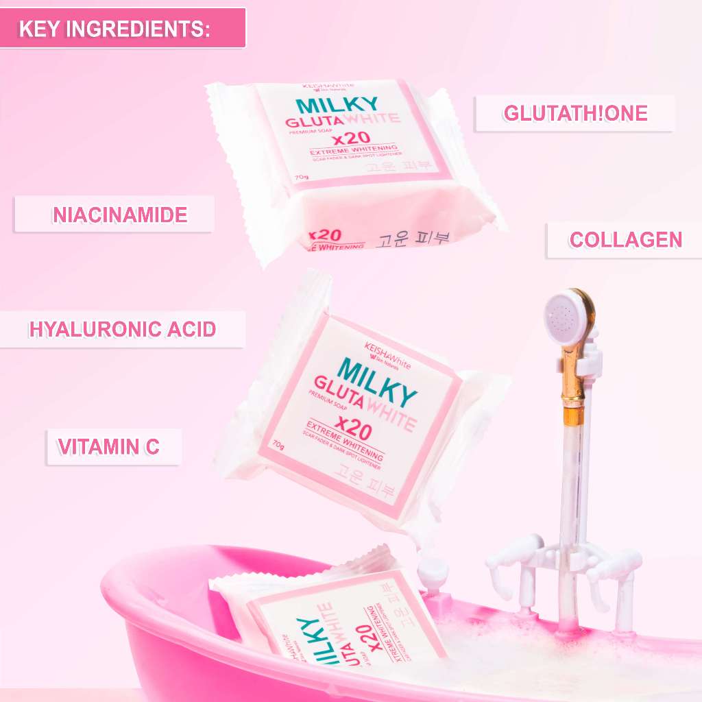 KEISHA WHITE Milky Gluta White Soap 70g