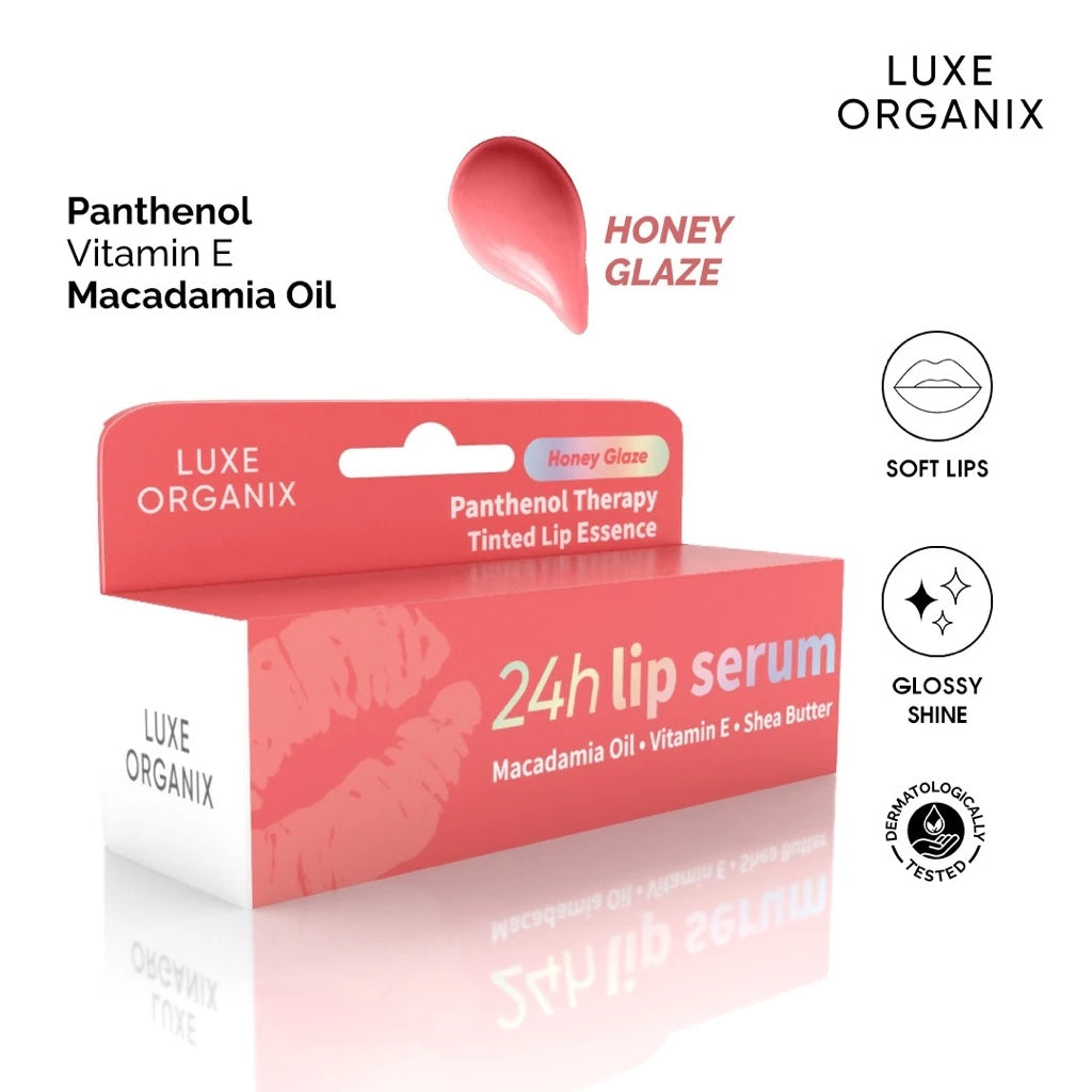 LUXE ORGANIX Panthenol Therapy 24h Lip Serum Tinted Lip Essence 10g