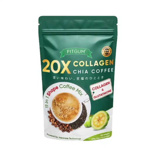 Fitgum Collagen Chia Coffee