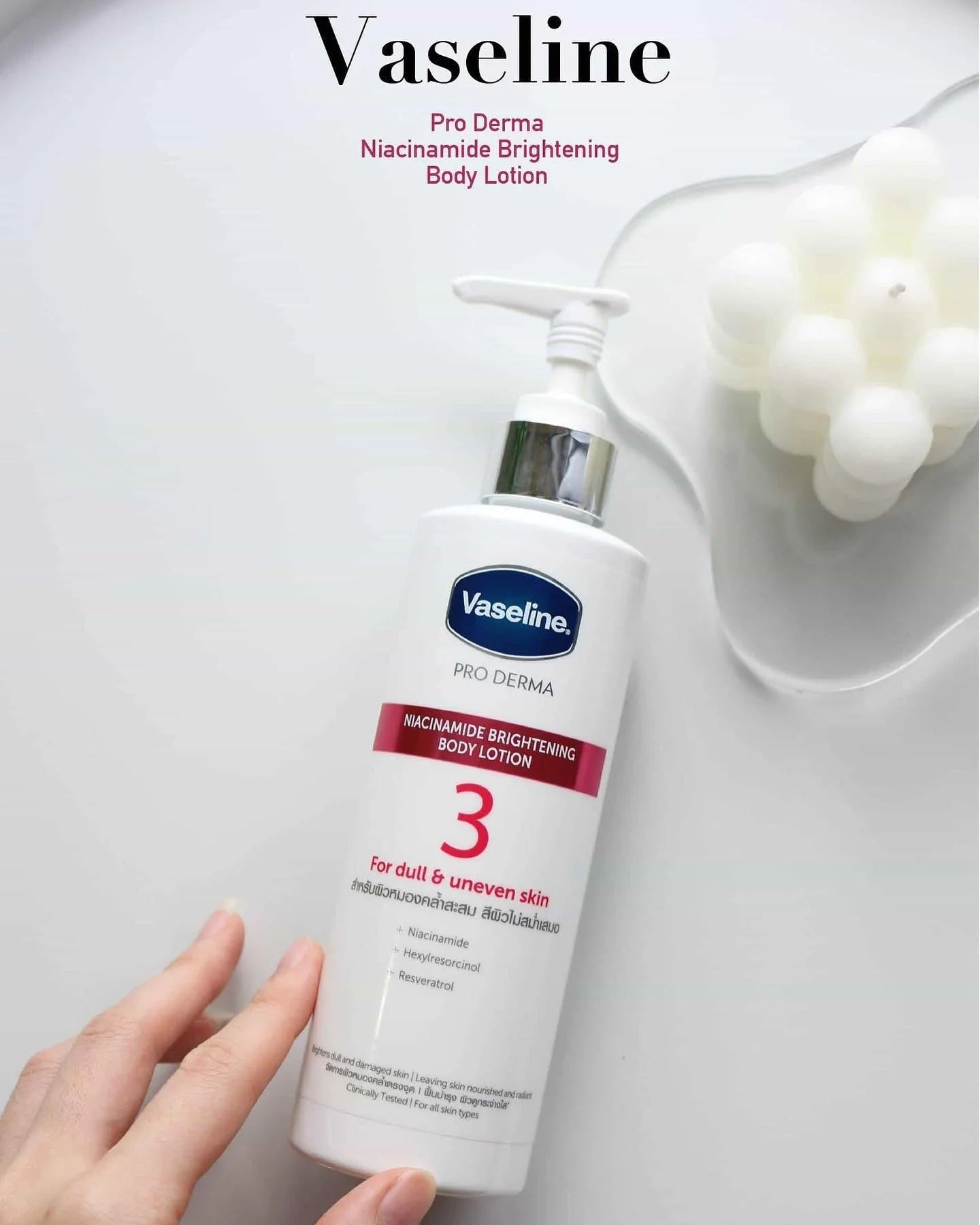 Vaseline Pro Derma Brightening with Niacinamide Body Lotion